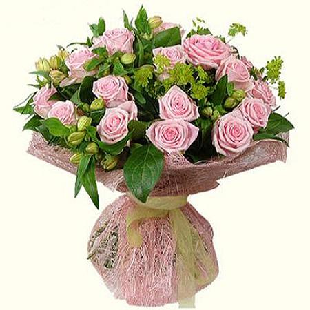 Букет из нежно-розовых роз «Ангельский поцелуй»