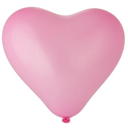 Гелиевый шар в форме сердца розовый